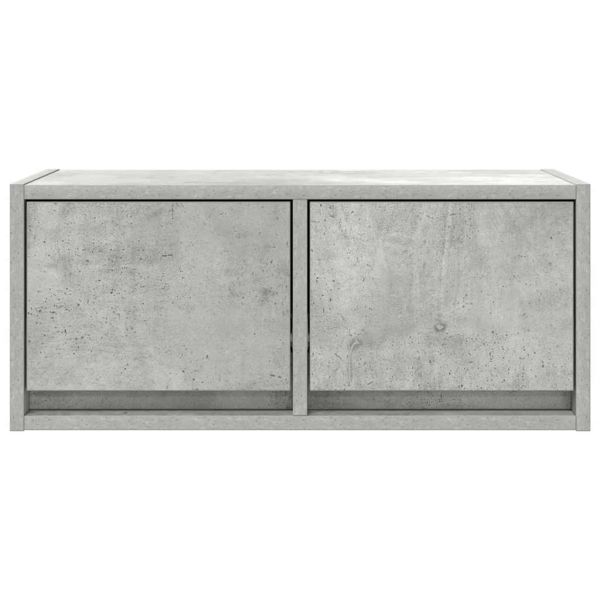 ТВ шкафове 2 бр бетонно сиви 60x31x25,5 см инженерно дърво