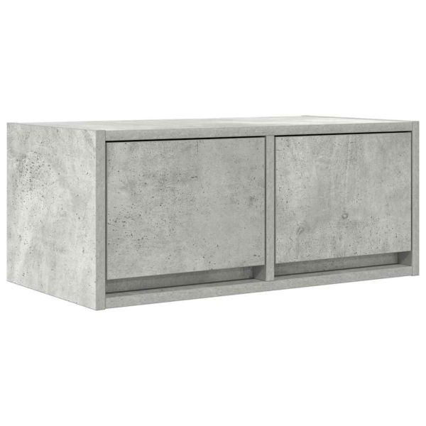ТВ шкафове 2 бр бетонно сиви 60x31x25,5 см инженерно дърво