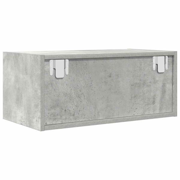 ТВ шкафове 2 бр бетонно сиви 60x31x25,5 см инженерно дърво