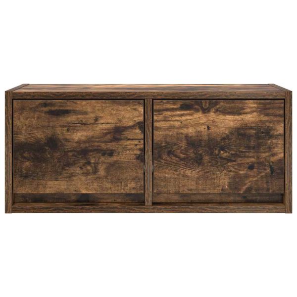 ТВ шкаф опушен дъб 60x31x25,5 cm инженерна дървесина