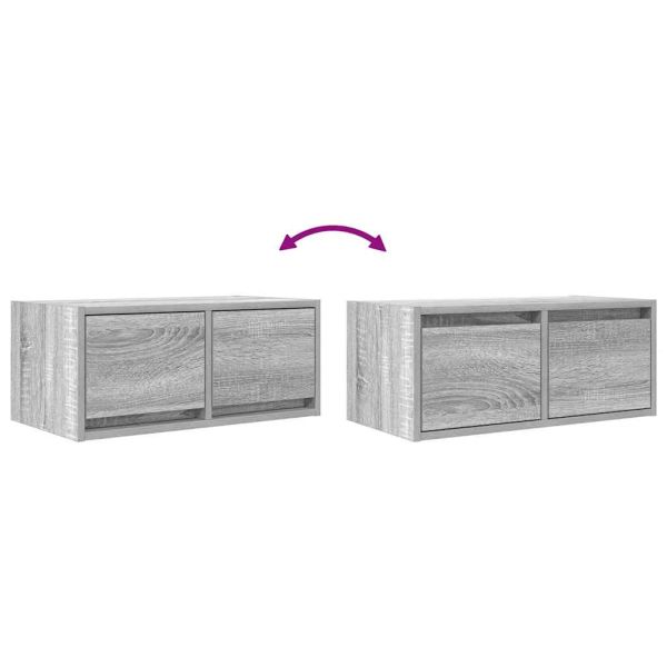 ТВ шкаф Grey Sonoma 60x31x25,5 cm Инженерна дървесина