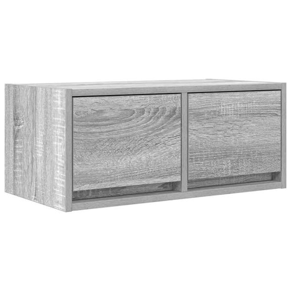 ТВ шкафове 2 бр Сив сонома 60x31x25,5 см инженерно дърво