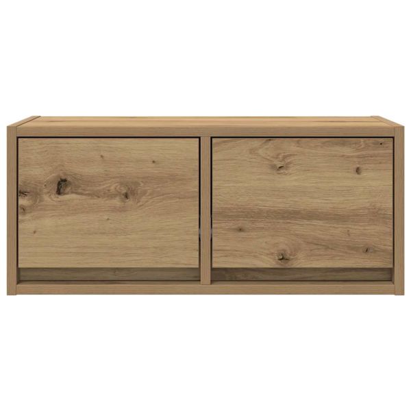 ТВ шкафове 2 бр дъб артизан 60x31x25,5 см инженерно дърво