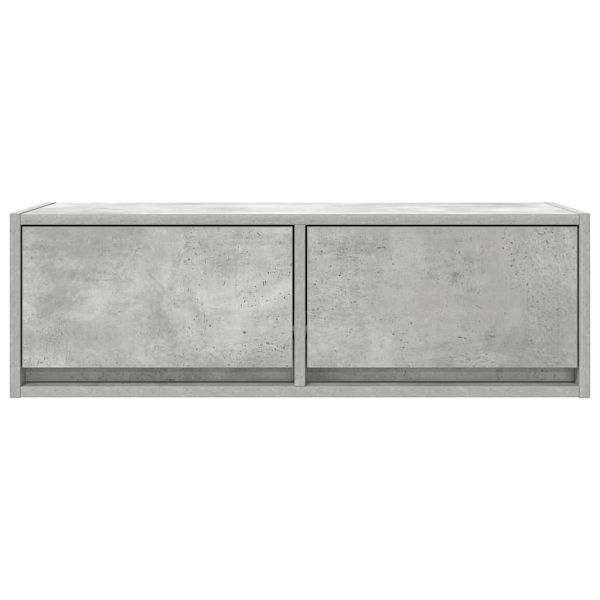 ТВ шкафове 2 бр бетонно сиви 80x31x25,5 см инженерно дърво