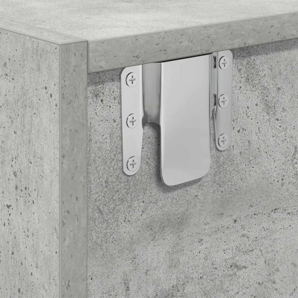 ТВ шкафове 2 бр бетонно сиви 80x31x25,5 см инженерно дърво