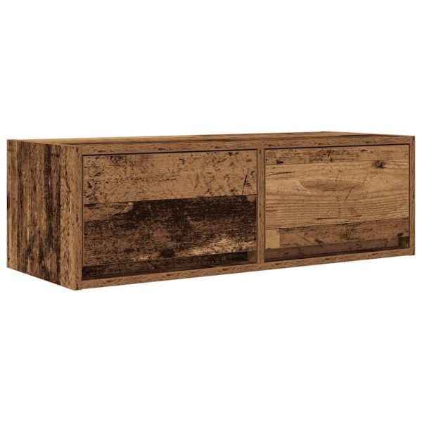 ТВ шкаф Старо дърво 80x31x25,5 cm Инженерна дървесина