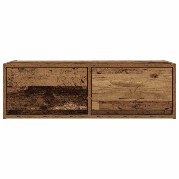 ТВ шкаф Старо дърво 80x31x25,5 cm Инженерна дървесина