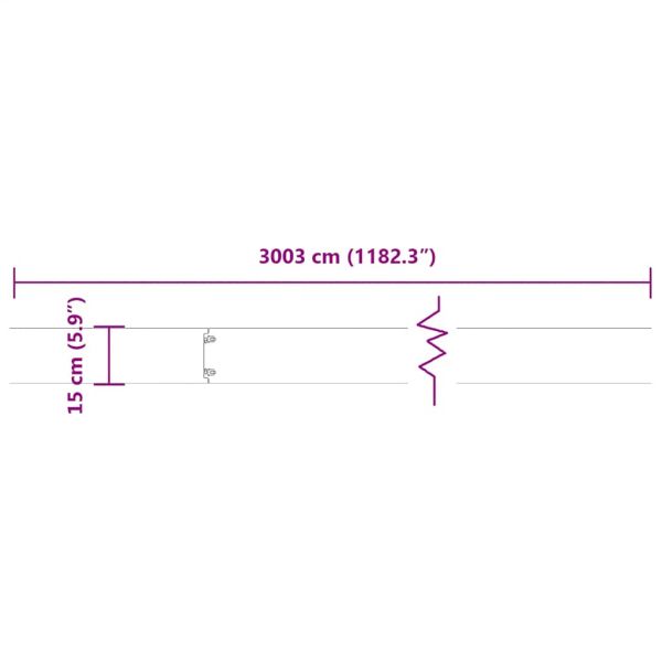 Кантчета за тревни площи 30 бр. 15x103 см Неръждаема стомана