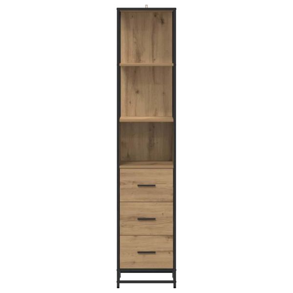 Комплект мебели за баня Дъб 35 x 37,5 x 166 см Инженерно дърво