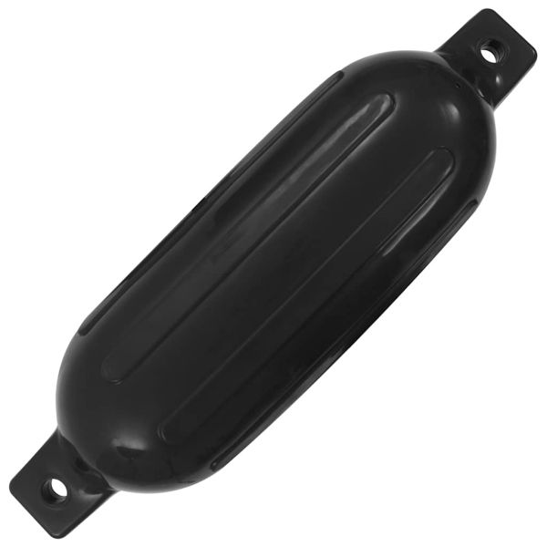 Броня за лодка, 4 бр, черна, 58,5x16,5 см, PVC