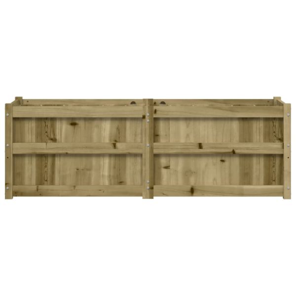 Градински сандък, 150x50x50 см, импрегнирано борово дърво