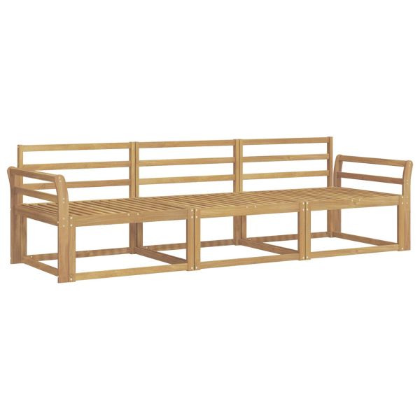 Комплект дивани за открито 3 pcs Бяло 254 x 83 x 73 см