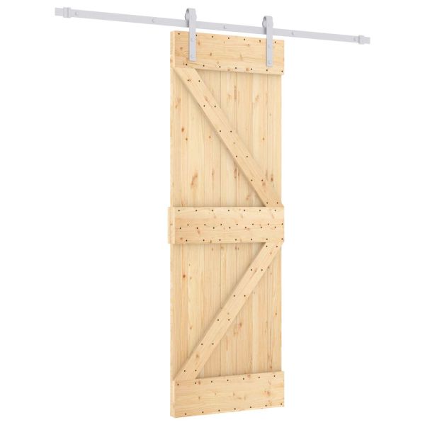Преплъзваща се врата Естествено и бяло 70 x 210 cm
