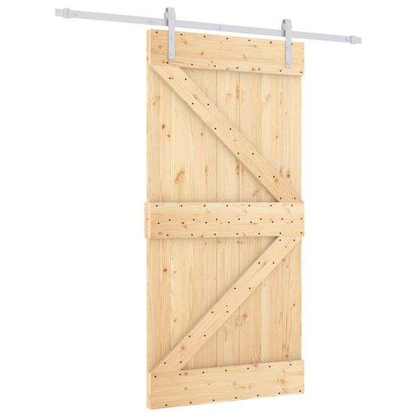 Преплъзваща се врата Естествено и бяло 100 x 210 cm