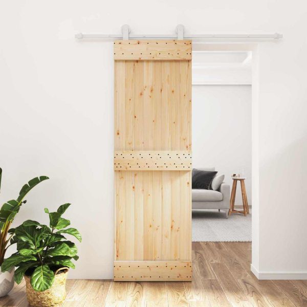 Преплъзваща се врата Естествено и бяло 70 x 210 cm