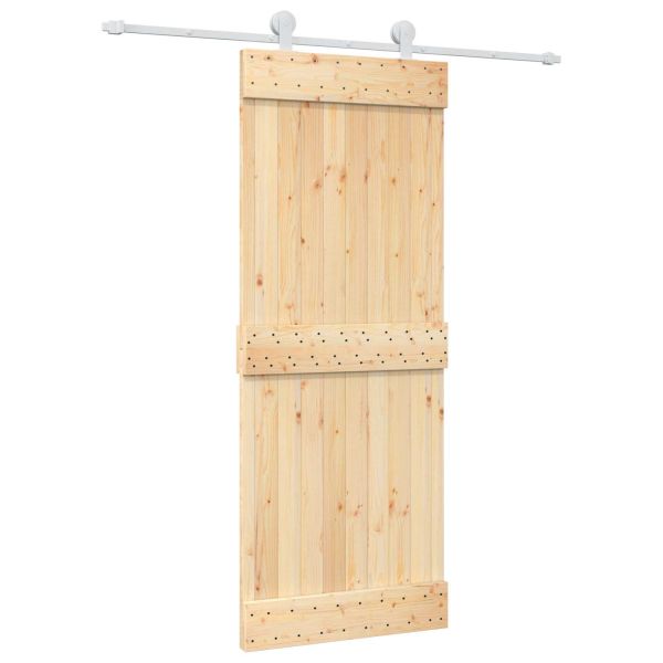Преплъзваща се врата Естествено и бяло 80 x 210 cm