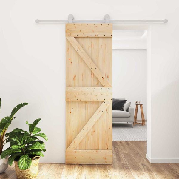 Преплъзваща се врата Естествено и бяло 70 x 210 cm