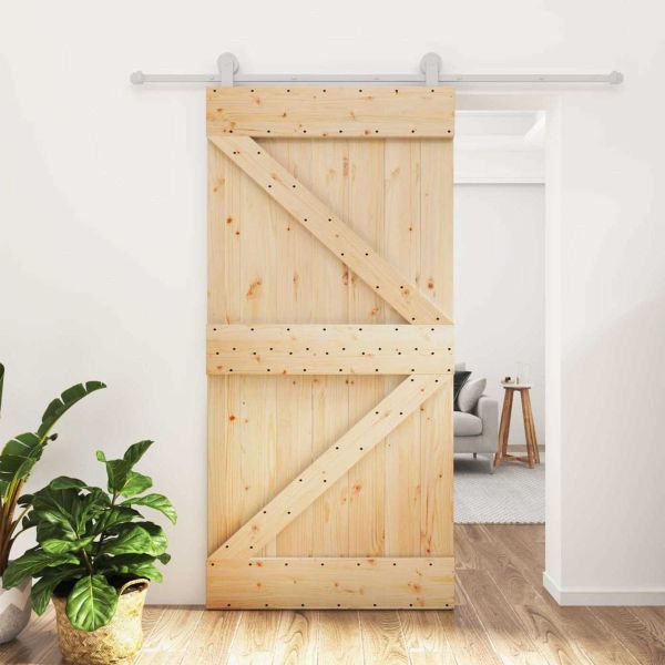 Преплъзваща се врата Естествено и бяло 100 x 210 cm