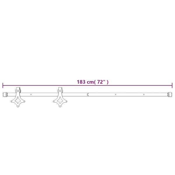 Преплъзваща се врата Естествено и черно 80 x 210 cm