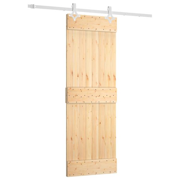 Преплъзваща се врата Естествено и бяло 70 x 210 cm