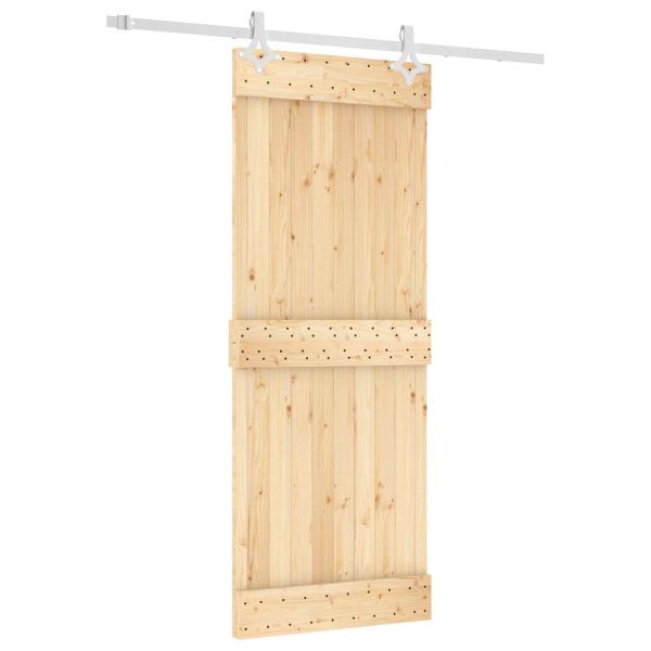 Преплъзваща се врата Естествено и бяло 80 x 210 cm
