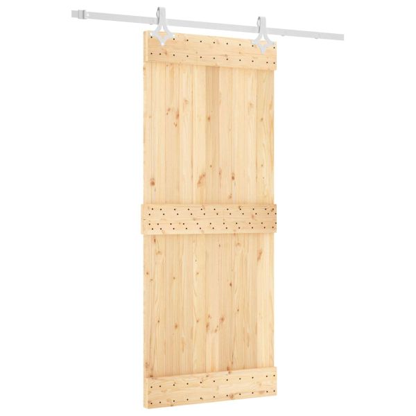 Преплъзваща се врата Естествено и бяло 85 x 210 cm