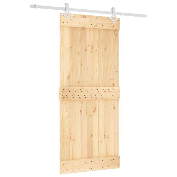 Преплъзваща се врата Естествено и бяло 90 x 210 cm