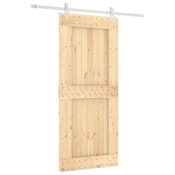 Преплъзваща се врата Естествено и бяло 90 x 210 cm