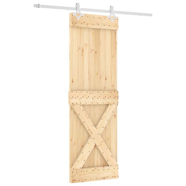 Преплъзваща се врата Естествено и бяло 70 x 210 cm