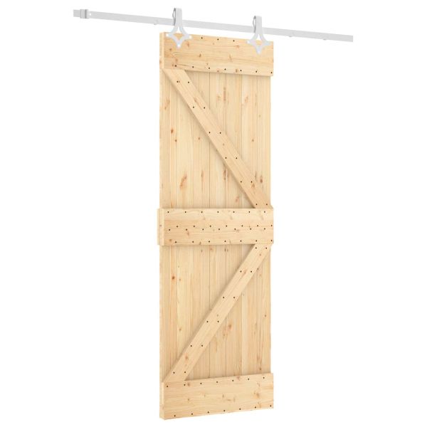 Преплъзваща се врата Естествено и бяло 70 x 210 cm