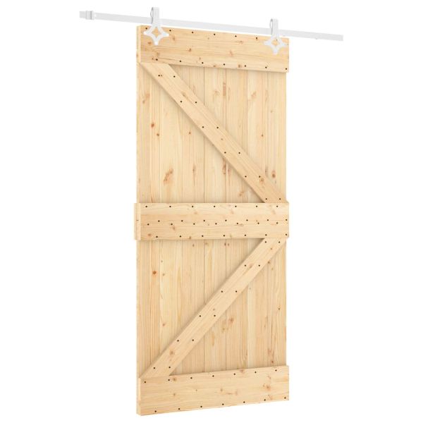 Преплъзваща се врата Естествено и бяло 100 x 210 cm