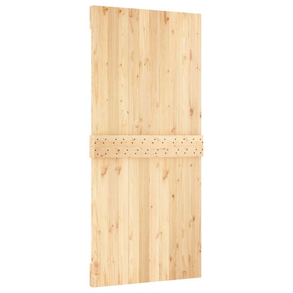 Преплъзваща се врата Естествено и бяло 95 x 210 cm