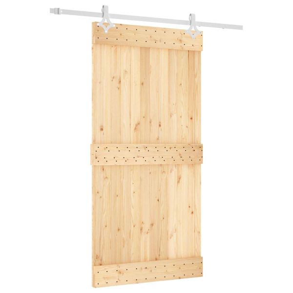 Преплъзваща се врата Естествено и бяло 100 x 210 cm