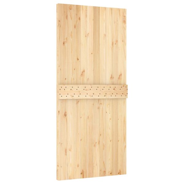 Преплъзваща се врата Естествено и бяло 95 x 210 cm