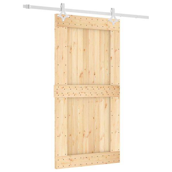 Преплъзваща се врата Естествено и бяло 100 x 210 cm