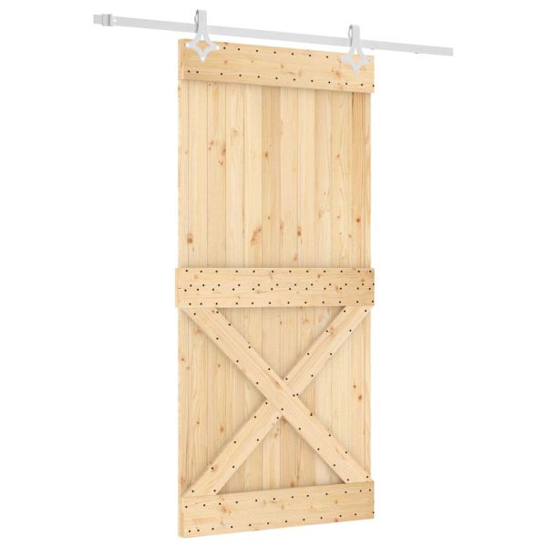 Преплъзваща се врата Естествено и бяло 95 x 210 cm