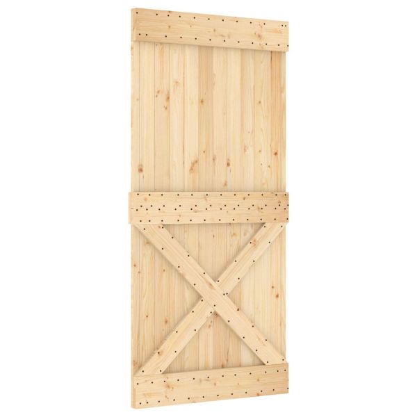 Преплъзваща се врата Естествено и бяло 95 x 210 cm