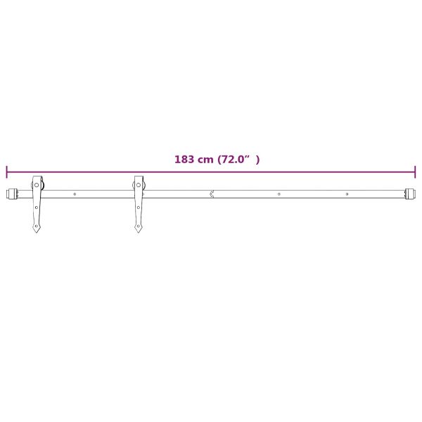 Преплъзваща се врата Естествено и бяло 70 x 210 cm