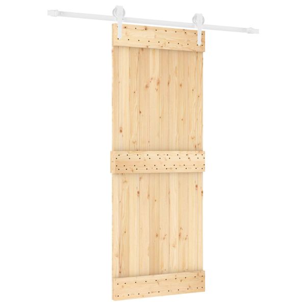 Преплъзваща се врата Естествено и бяло 80 x 210 cm