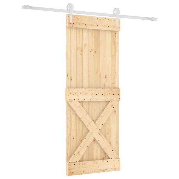 Преплъзваща се врата Естествено и бяло 90 x 210 cm