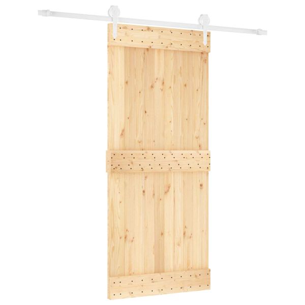 Преплъзваща се врата Естествено и бяло 90 x 210 cm
