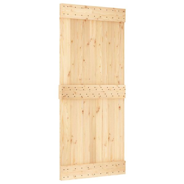 Преплъзваща се врата Естествено и бяло 90 x 210 cm
