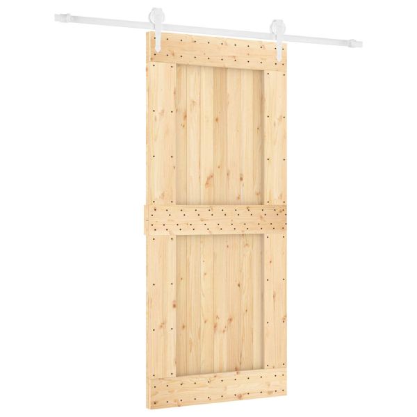 Преплъзваща се врата Естествено и бяло 90 x 210 cm