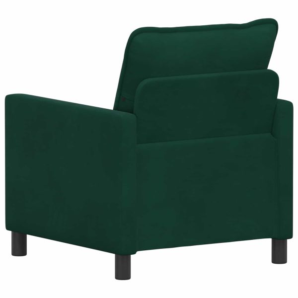 Диван Тъмнозелено 76 x 81 x 87,5 см Кадифе