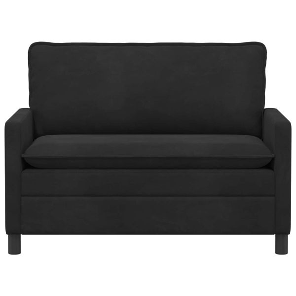 Диван Черно 126 x 81 x 87,5 см Кадифе