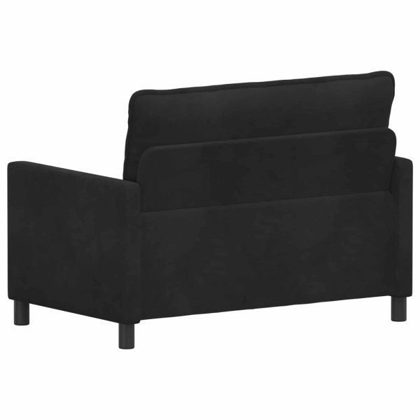 Диван Черно 126 x 81 x 87,5 см Кадифе