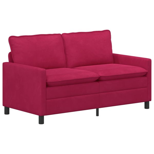 Диван Виненочервен 156 x 81 x 87,5 см Кадифе