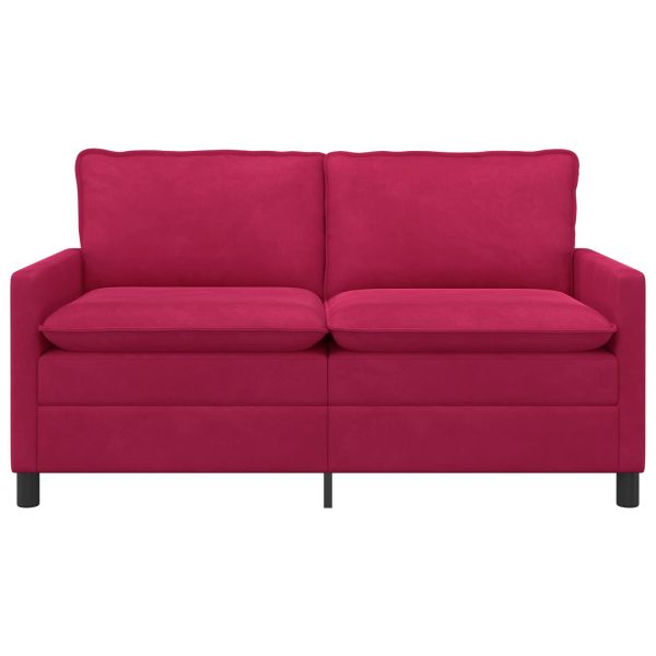 Диван Виненочервен 156 x 81 x 87,5 см Кадифе