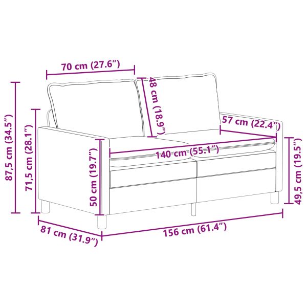 Диван Жълто 156 x 81 x 87,5 см Кадифе