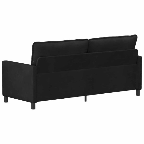 Диван Черно 196 x 81 x 87,5 см Кадифе